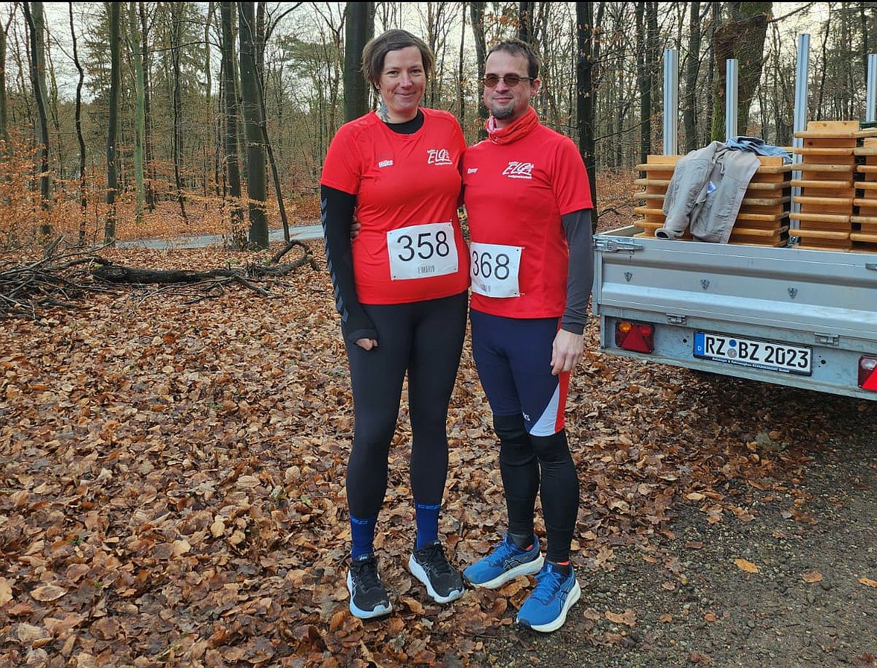 Beim Silvesterlauf in Mölln (Schleswig-Holstein)