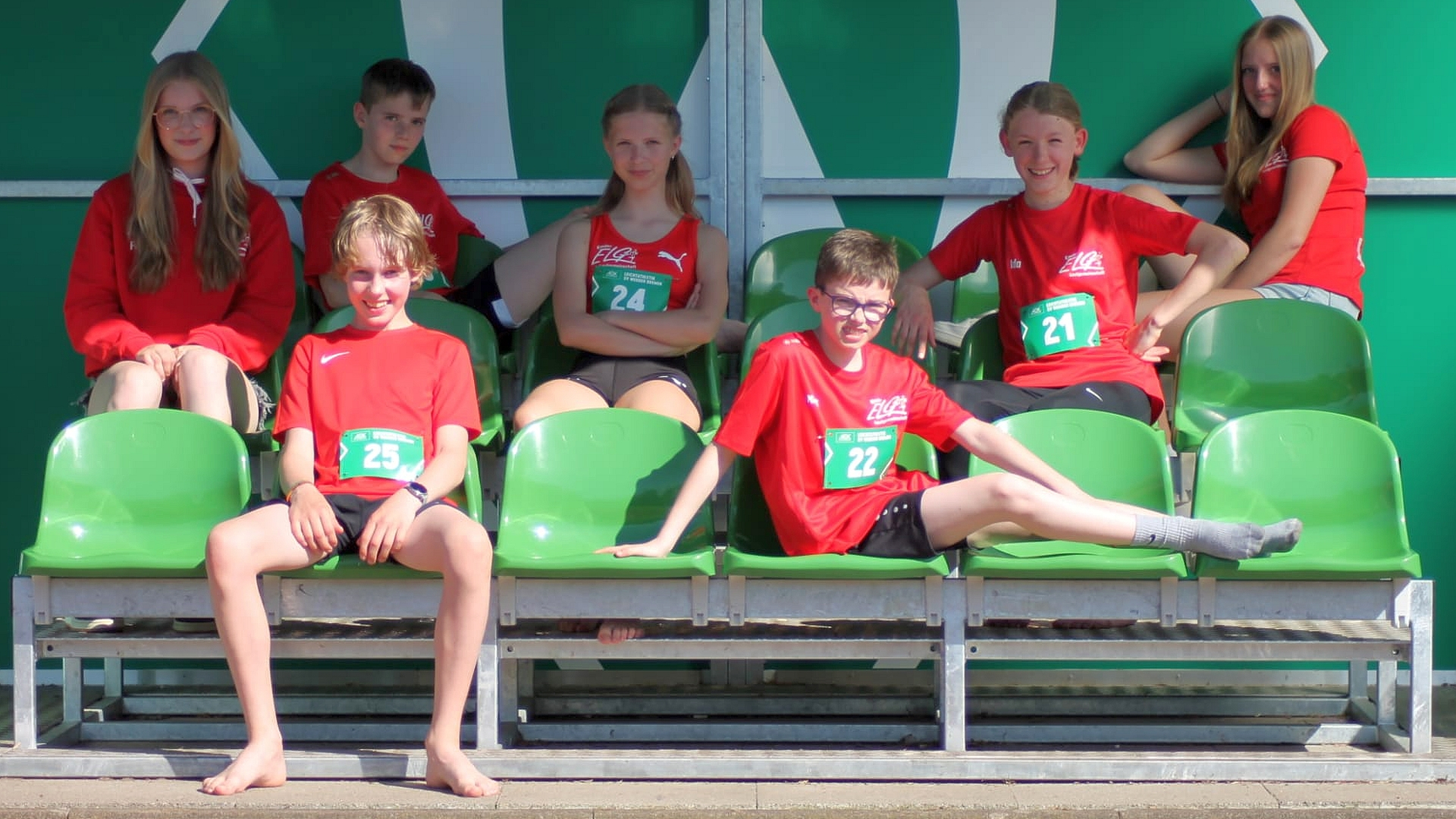 Zum Schülersportfest beim SV Werder Bremen